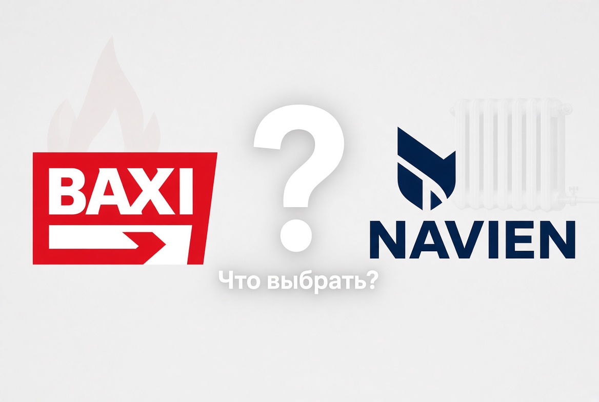 Сравнение настенных газовых котлов Baxi и Navien. Бюджетные варианты